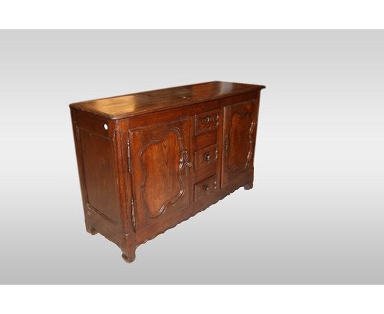 Credenza provenzale in legno di castagno del 1800 con intagli