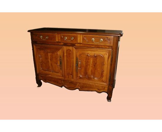 Antica Credenza provenzale di inizio 1800 in legno di ciliegio Completamente Restaurata