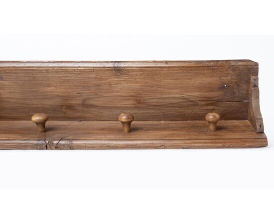 Antico attaccapanni rustico in legno - M/1722 -