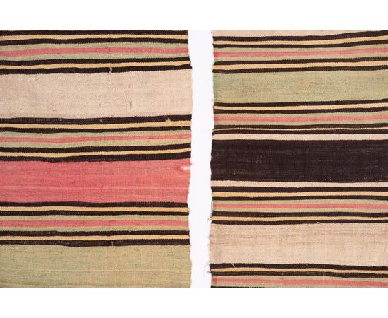 Coppia di antiche strisce kilim dall'Iran - n. 469 e 473.