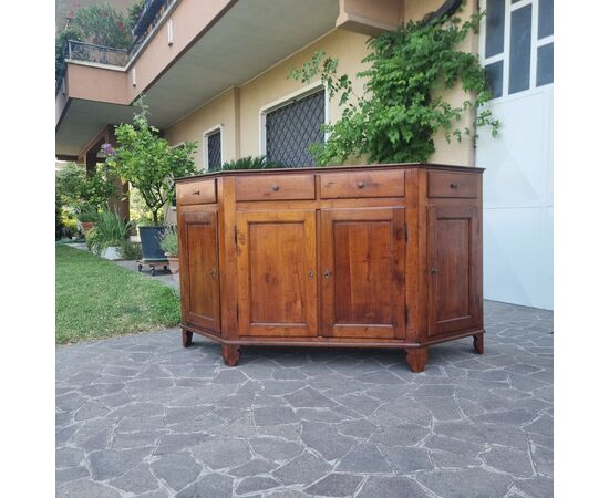 Credenza Scantonata del 1800 Veneta in Ciliegio