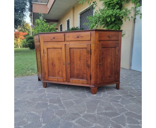 Credenza Scantonata del 1800 Veneta in Ciliegio