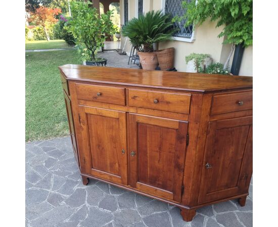 Credenza Scantonata del 1800 Veneta in Ciliegio