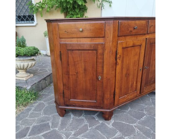 Credenza Scantonata del 1800 Veneta in Ciliegio