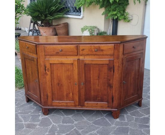 Credenza Scantonata del 1800 Veneta in Ciliegio