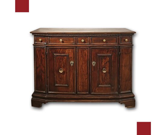 CREDENZA TOSCANA IN NOCE FINE XVI-INIZI XVII SECOLO