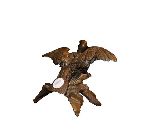 Piccola scultura in bronzo francese del 1800 raffigurante " Condor "