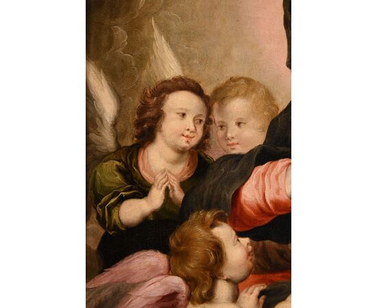 Madonna con Bambino e tre angeli, Hendrick van Balen (Anversa 1575 – 1632) bottega