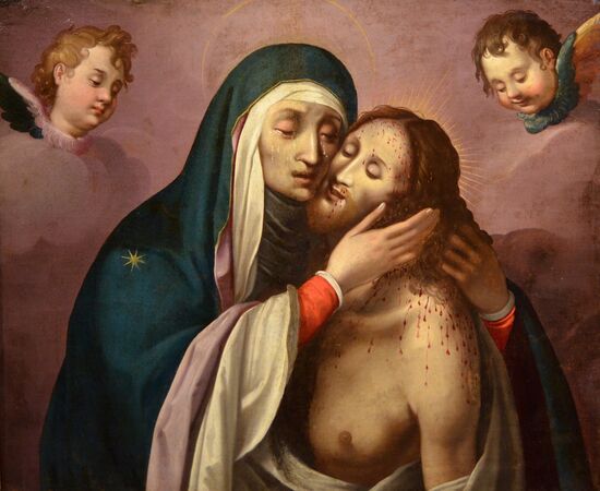 La Pietà con due cherubini, Manierismo romano del XVI secolo