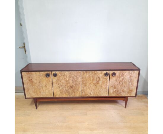 BELLISSIMA CREDENZA SIDEBOARD ANNI '60 STILE NORDICO CON SPORTELLI SIMIL PIETRA