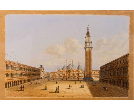 XIX secolo, Veduta di Piazza San Marco – Veduta del Bacino di San Marco