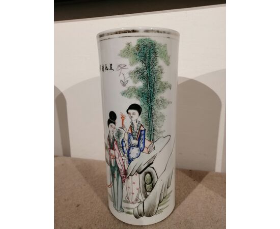 Vaso cinese fine '800 in ceramica