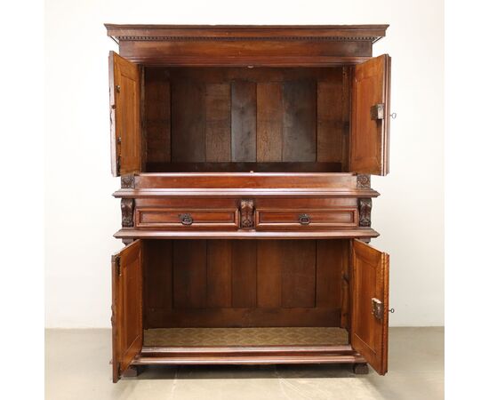 Credenza a Doppio Corpo Provenza Fine XVIII - Inizio XIX Secolo