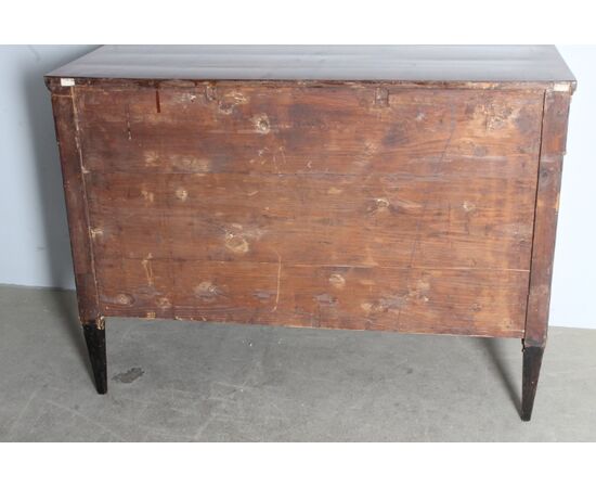 Antica splendida credenza Impero 1830 noce Umbria.  Mis 129 x 57  Servante