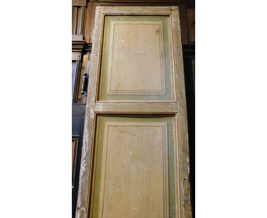 PTL671 - Porta antica in legno laccato, misura cm L 131 x H 265