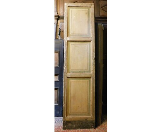 PTL671 - Porta antica in legno laccato, misura cm L 131 x H 265