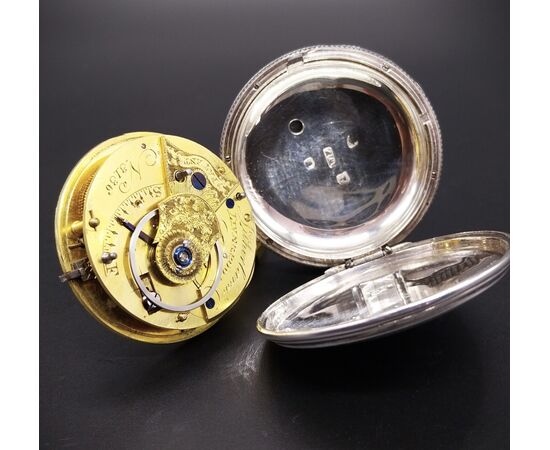 Raro orologio da tasca savonette "Litherland & Co" scappamento a cremagliera Rack Lever 1811 