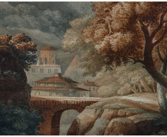 Jean Antoine Constantine d’Aix (1756-1844), Paesaggio Animato