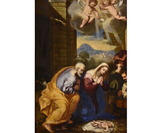 Natività con adorazione dei pastori, Giacinto Gimignani (Pistoia, 1606 - Roma, 1681) bottega