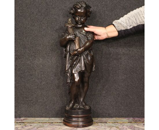 Statua francese putto della prima metà del XX secolo