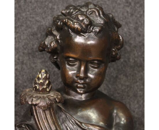 Statua francese putto della prima metà del XX secolo