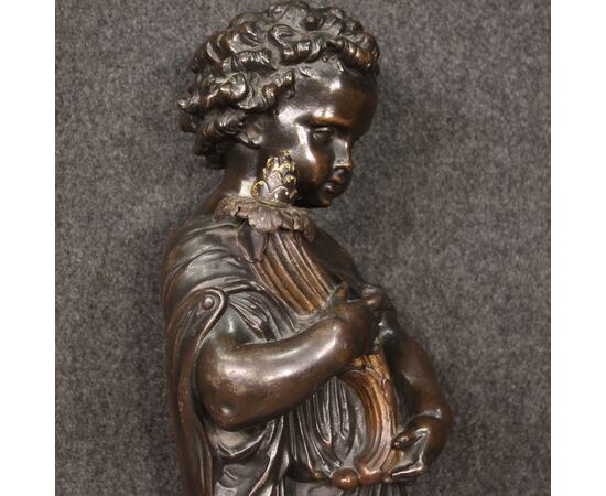 Statua francese putto della prima metà del XX secolo