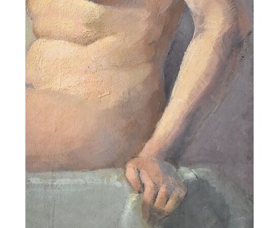 DIPINTI NUDITA' FEMMINILE, ART DECO, QUADRI DI NUDI DI DONNA, DUBOST MICHEL, DEL 1900. (QN569)