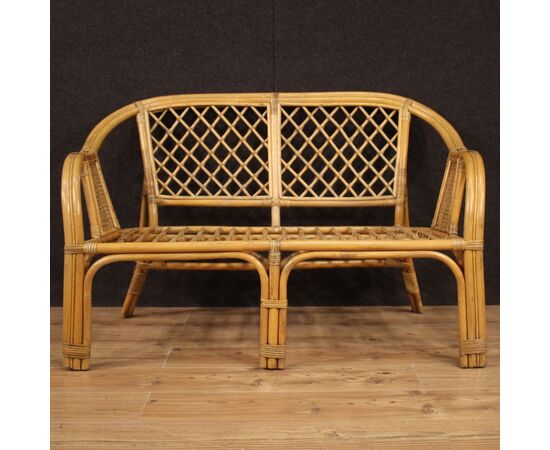 Italian wicker sofa from the 60s