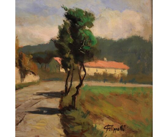 Landscape painting signed by C. Filippelli