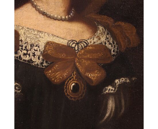 Italian painting portrait of a lady from the 18th century