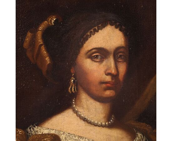 Italian painting portrait of a lady from the 18th century