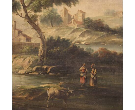 Italian painting from the mid-20th century, landscape