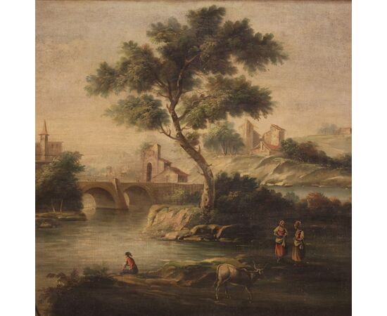 Italian painting from the mid-20th century, landscape