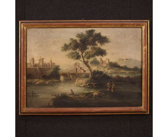 Italian painting from the mid-20th century, landscape