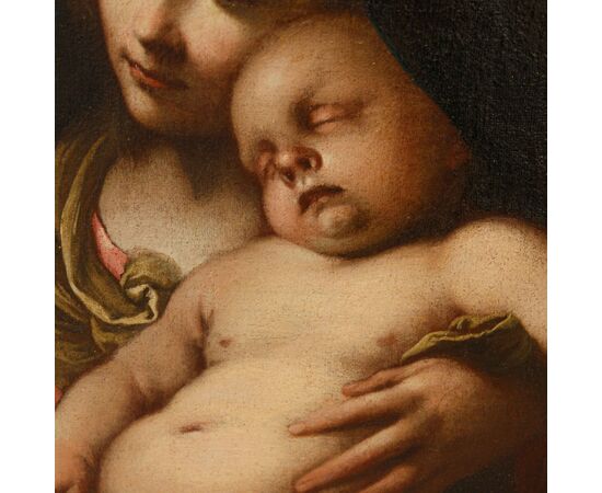 XVII-XVIII secolo, Cerchia di Carlo Cignani (1628 – 1718)  Madonna con Bambino e San Giovannino