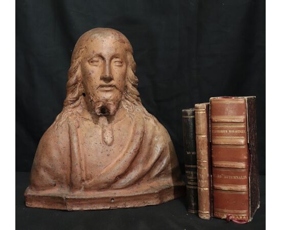 Busto di Cristo in terracotta, Toscana, '500