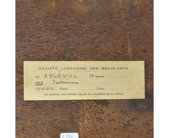 QUADRI ANTICHI, RITRATTI DI DONNA CHE LEGGE, METÀ DEL NOVECENTO. (QR575)
