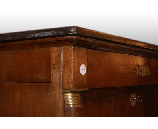 Credenza doppio corpo francese del 1700 a 4 ante con cassetti