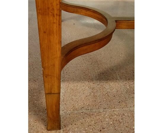 Grande scrivania riunione francese Partners Desk stile Decò di inizio 1900