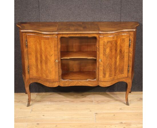 Credenza italiana in legno del XX secolo