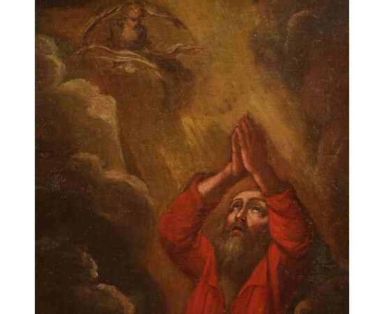 Antique religious painting from the first half of the 18th century