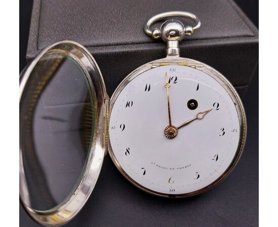 Orologio da tasca a verga in argento, firmato "Frary et Verrey", 1840 