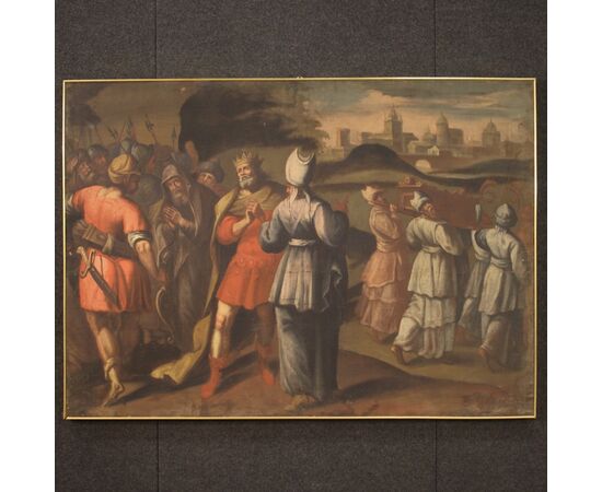 Great Italian painting oil on canvas from the 18th century