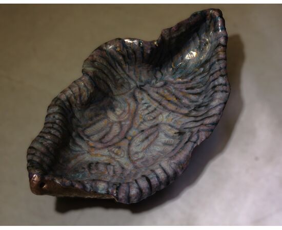 Minghetti manifattura ceramica Bologna 1960 ca. | Grande centrotavola decorato