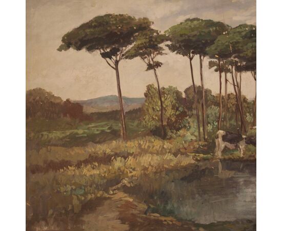 Great French painting landscape from the 20th century