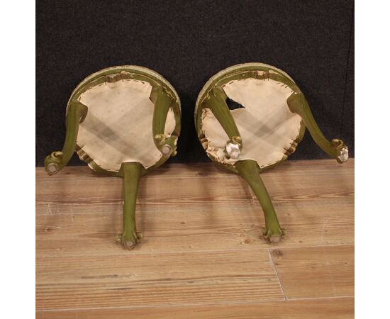 Pair of Venetian stools from the 20th century