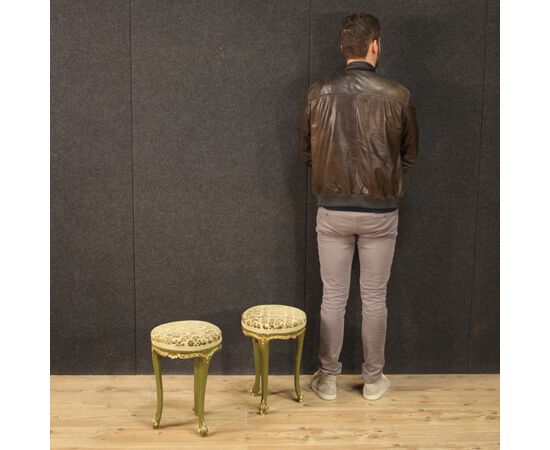 Pair of Venetian stools from the 20th century