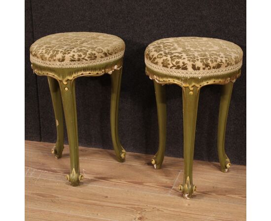 Pair of Venetian stools from the 20th century