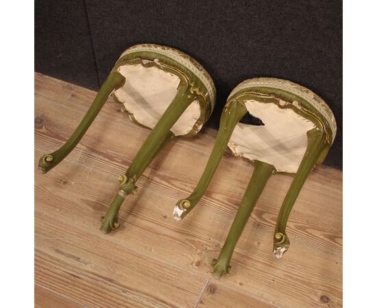 Pair of Venetian stools from the 20th century