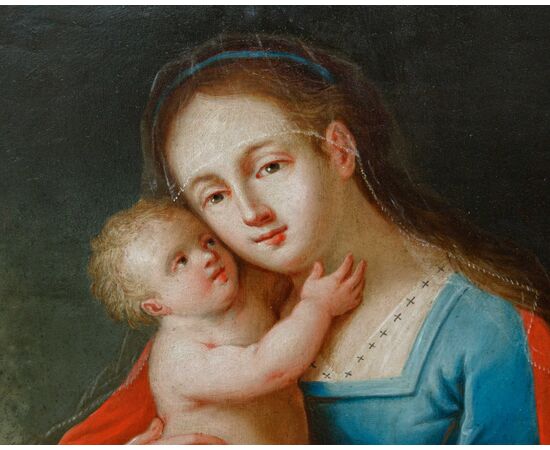 Scuola di Anversa, XVII secolo  Madonna con bambino